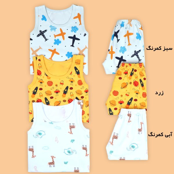 رکابی و شورت پسرانه پنبه