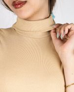 تاپ زنانه یقه 5 سانت پایین بند کد 7020 فری سایز
