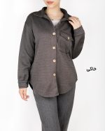 شومیز زنانه کاباما خاکی