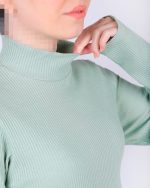 بلوز زنانه یقه 5 سانت کرکره ای کد 524 شیک