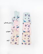 رکابی شورت دخترانه طرحدار کرومی کرم