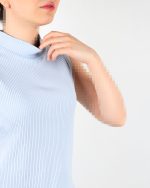 تاپ زنانه کرکره ای یقه 5 سانت کد 122 زیبا