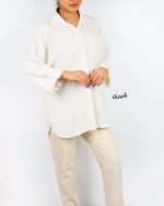شومیز زنانه مراکش پاگن دار شیری
