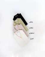 شومیز زنانه مراکش آستین چاکدار زیتونی