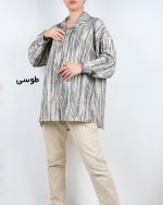شومیز زنانه گازوئیلی طوسی