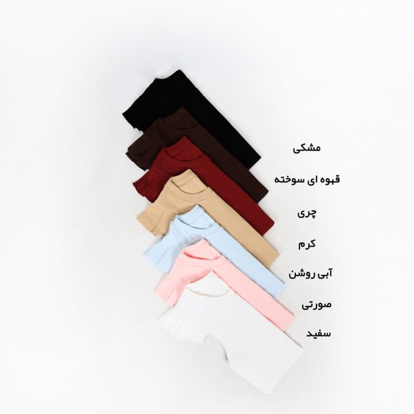 تاپ زنانه یقه گرد فرشته کد 356 سفید