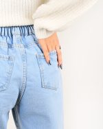 شلوار جین زنانه نیم بگ کد 504194 سایز 30