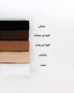 تیشرت زنانه کبریتی قد 60 کد 360 مشکی