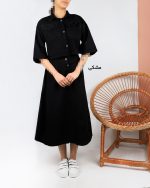 ست نیم تنه دامن زنانه کتان