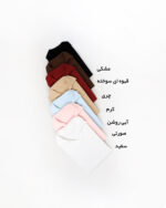 تیشرت زنانه یقه دار کد 718 سفید