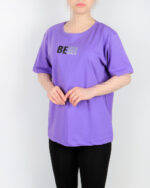تیشرت زنانه BeLive میس نایس بنفش