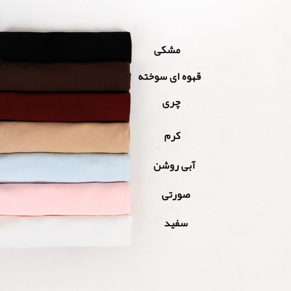 تاپ زنانه کبریتی یقه دلبری کد 747 مشکی