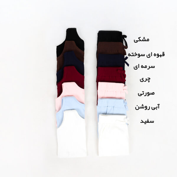 تاپ شورتک زنانه کرکره ای کد 730 سفید